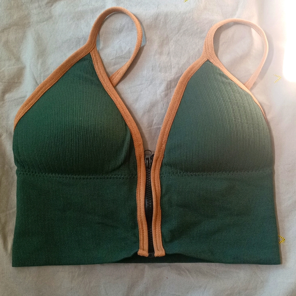 Padded Bra with front zippered closure
